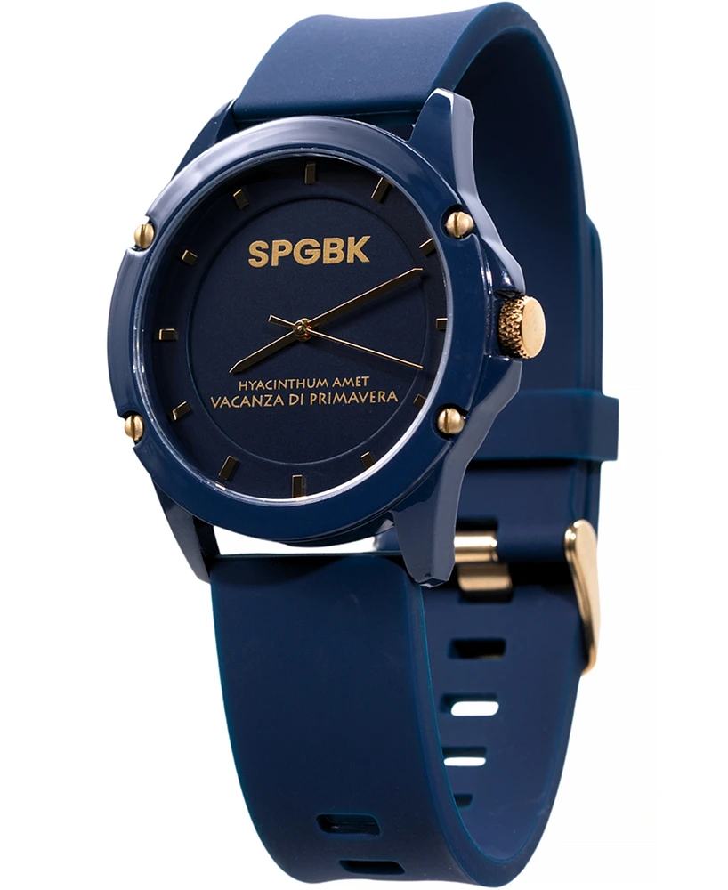 Spgbk Watches Unisex Smith Blue Silicone Strap Watch 44mm