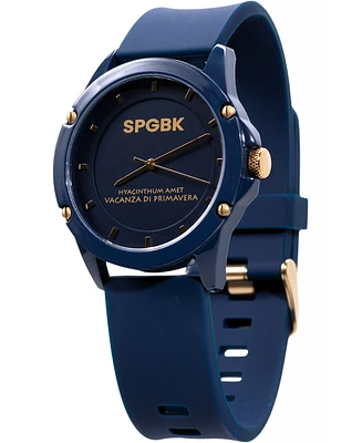 Spgbk Watches Unisex Smith Blue Silicone Strap Watch 44mm
