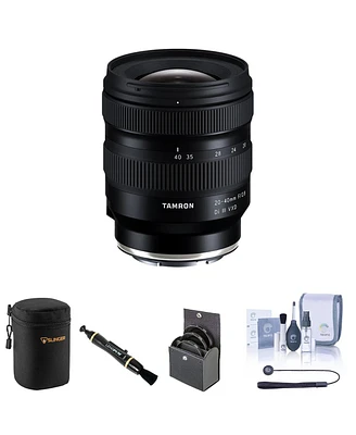 Tamron 20-40mm f/2.8 Di Iii Vxd Lens for Sony E Bundle with 67mm Filter Kit, Lens Case, Lens Cleaner, Cleaning Kit, Universal Lens Cap Tether
