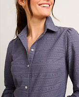 UNTUCKit Women's Cotton Eyelet Carmela Shirt