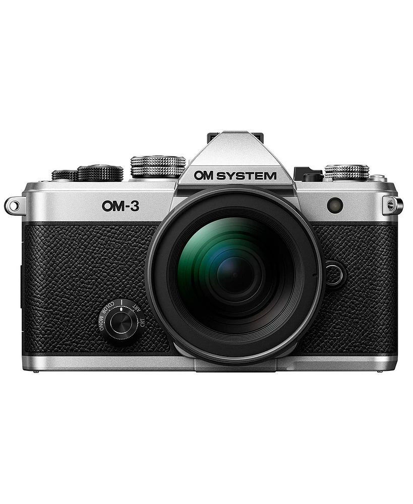 Om System Om-3 Mirrorless Camera with M.Zuiko Digital Ed 12-45mm f/4 Pro Lens