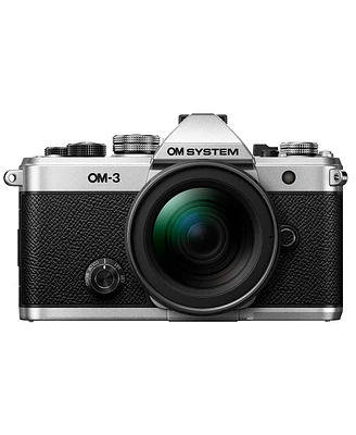 Om System Om-3 Mirrorless Camera with M.Zuiko Digital Ed 12-45mm f/4 Pro Lens
