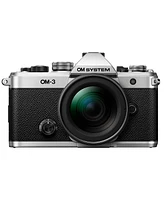 Om System Om-3 Mirrorless Camera with M.Zuiko Digital Ed 12-45mm f/4 Pro Lens