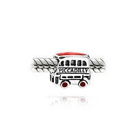 Bling Jewelry Set of 2 London Big Ben and Double Decker Bus Charm Bead Sterling Silver