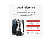 Naturehike 60L+5L Hiking Backpack – Waterproof, Lightweight Mountain Bag with Rain Cover & Shoe Compartment for Camping & Travel