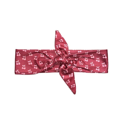 Ultra Soft Knotted Headband - Cherry Print