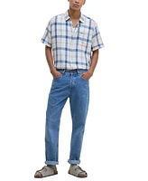 Barbour Men's Croft Short Sleeve Button-Front Tartan Pattern Shirt