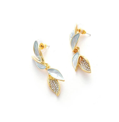 Sohi Women's Gold Plated Designer Drop Earrings