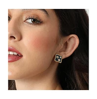 Sohi Women's Gold Plated Designer Stud Earrings