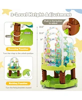 Costway Toddler 3-in-1 Activity Center Bouncing Saucer w/ 3-position