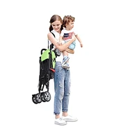 Costway Toddler Folding Lightweight Umbrella Travel Stroller w/ Storage Basket