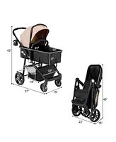 Costway Baby 2 In1 Foldable Stroller Travel Newborn