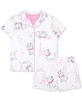 Ame Toddler Girls Adorable Marie Short Coat Pajamas, 2 Piece Set