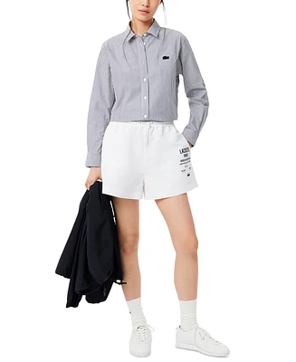 Lacoste Usa Women's Pull-On Logo Shorts