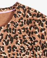 Epic Threads Little & Big Girls Leopard-Print Peplum Top, Exclusively at Macy's