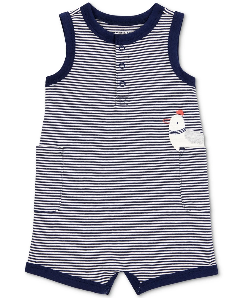 Carter's Baby Boys Cotton Striped 1-Piece Romper