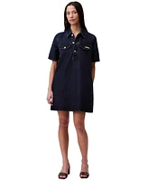 Calvin Klein Jeans Women's Relaxed Denim Mini Popover Dress