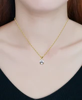Giani Bernini Cubic Zirconia Pear Solitaire Pendant Necklace, 16" + 2" extender, Exclusively at Macy's