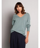 Celtic & Co. Women's Geelong Slouch V-Neck Sweater