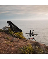 Naturehike Ultralight Camping Table, Portable Backpacking Table with Carry Bag & Cup Holder, Folding Mesh Camp Table for Camping Picnic Beach Fishing