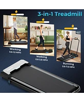 3 1 Folding Treadmill with Remote Control and Led Display
