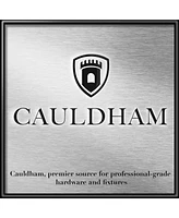 Cauldham 5 Pack Solid Kitchen Cabinet Pulls Handles (3-5/8" Hole Centers) - Modern Thin Profile Drawer/Door Hardware - Style M255 - Polished Chrome