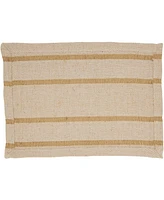 Saro Lifestyle Classic Stripe Placemats and Napkins, Set of 8