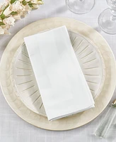Saro Lifestyle Satin Trimmed Damask Cotton Napkins, 20" x 20"