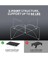 Naturehike Ultralight Folding Camping Table, Aluminum Beach Compact Backpacking Table with Carry Bag for Backpacking Camping Hiking Beach Picnic