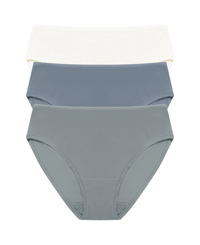 Natori Women's Bliss Bare Cotton Hipster 3 Pack
