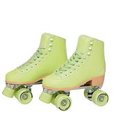 C7skates Forget Me Not Quad Roller Skates (Matcha, Women's 6 / Youth 5 / Men's 5)