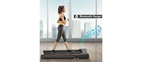 2.25 Hp 3-in-1 Folding Treadmill with Table Speaker Remote Control