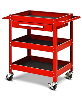 Rolling Tool Cart Mechanic Cabinet Storage ToolBox Organizer with Drawer