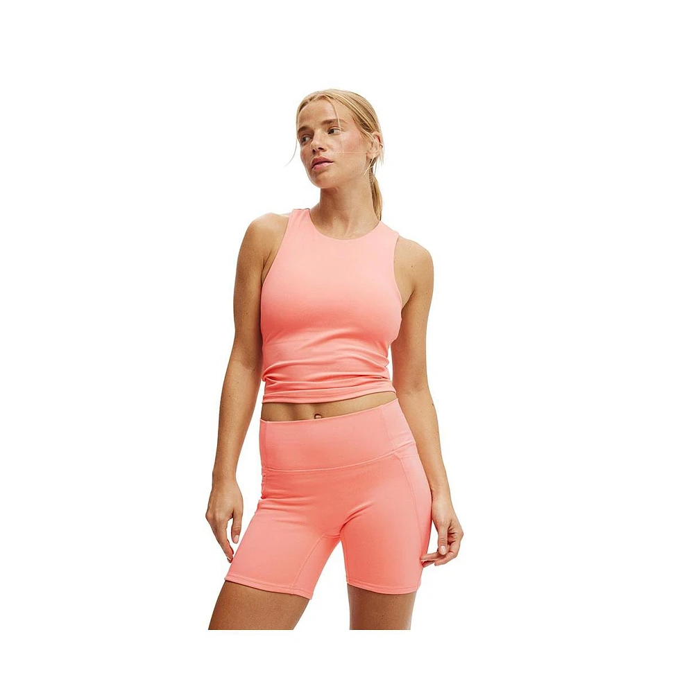 Cotton On Women's Active Ultra Soft Racer Tank Top