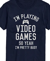 Airwaves Men's Playing Video Games So Ya I'm Busy Short Sleeve T-Shirt