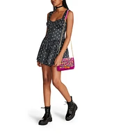 Betsey Johnson Confetti Floral Sparkler Small Crossbody Bag