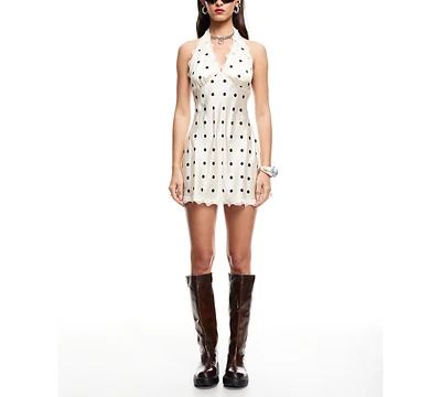 Lioness Women's Stars Align Polka-Dot Mini Dress