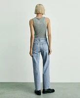 Mango Women's Matilda Medium-Rise Straight-Fit Jeans