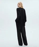 Mango Women's Straight-Fit Pleated Pants