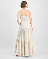 Taylor Women's Sweetheart-Neck Fit & Flare Maxi Dress