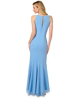 Adrianna Papell Women's Sleeveless Ruffled High-Low Gown