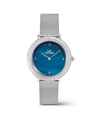 Daniel Wellington Women's Analog Silver-Tone Stainless Steel Watch, 32mm