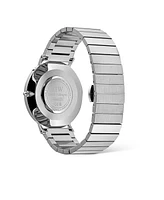 Daniel Wellington Unisex Analog Silver-Tone Stainless Steel Watch, 40mm