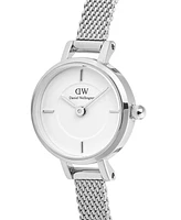 Daniel Wellington Unisex Analog Silver-Tone Stainless Steel Watch, 19mm