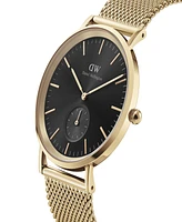 Daniel Wellington Unisex Analog Gold-Tone Stainless Steel Mesh Watch, 40mm