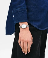 Daniel Wellington Unisex Analog Silver-Tone Stainless Steel Watch, 28mm