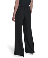 Halston Women's Horsebit Buckle Straight-Leg Pants
