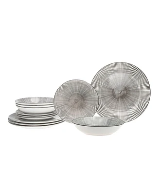 Godinger Grey 12 Pc. Dinnerware Set, Service for 4
