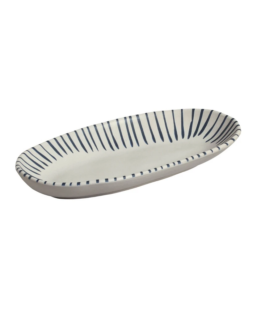 Porto Brasil Elemento Stoneware Large Deep Oval Platters, Set of 4