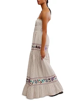 Free People Women's Kalani Striped Cotton Maxi Dress